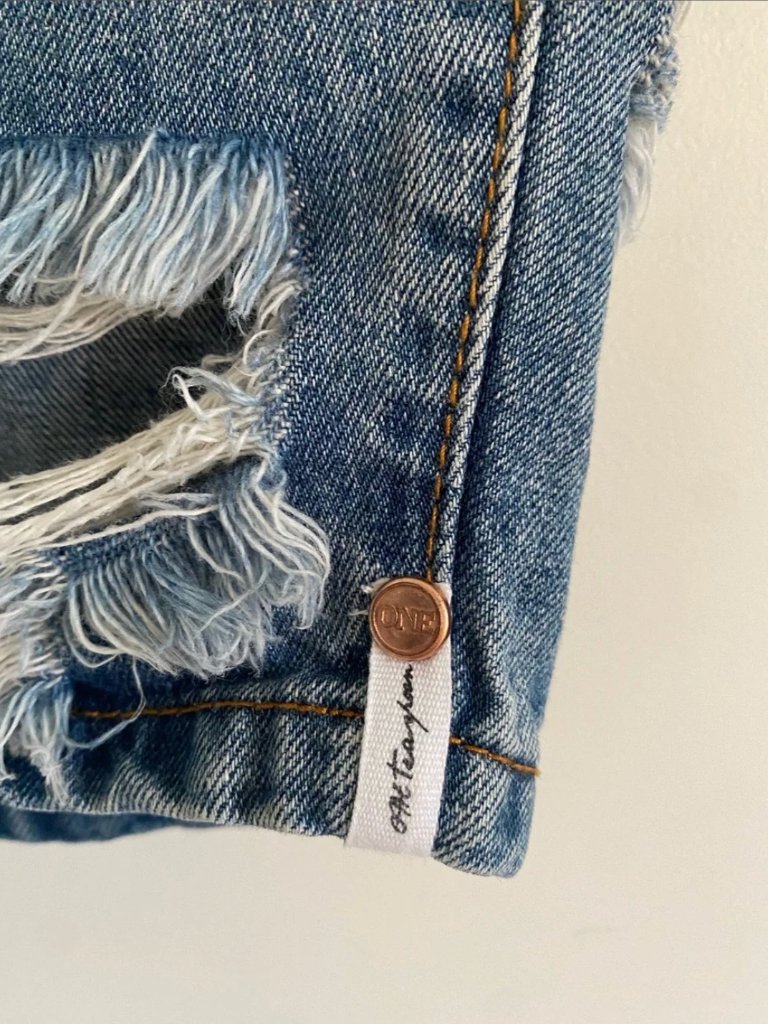 One Teaspoon Freelove Distressed Denim Midi Skirt | Size 25 — image 3 of 8